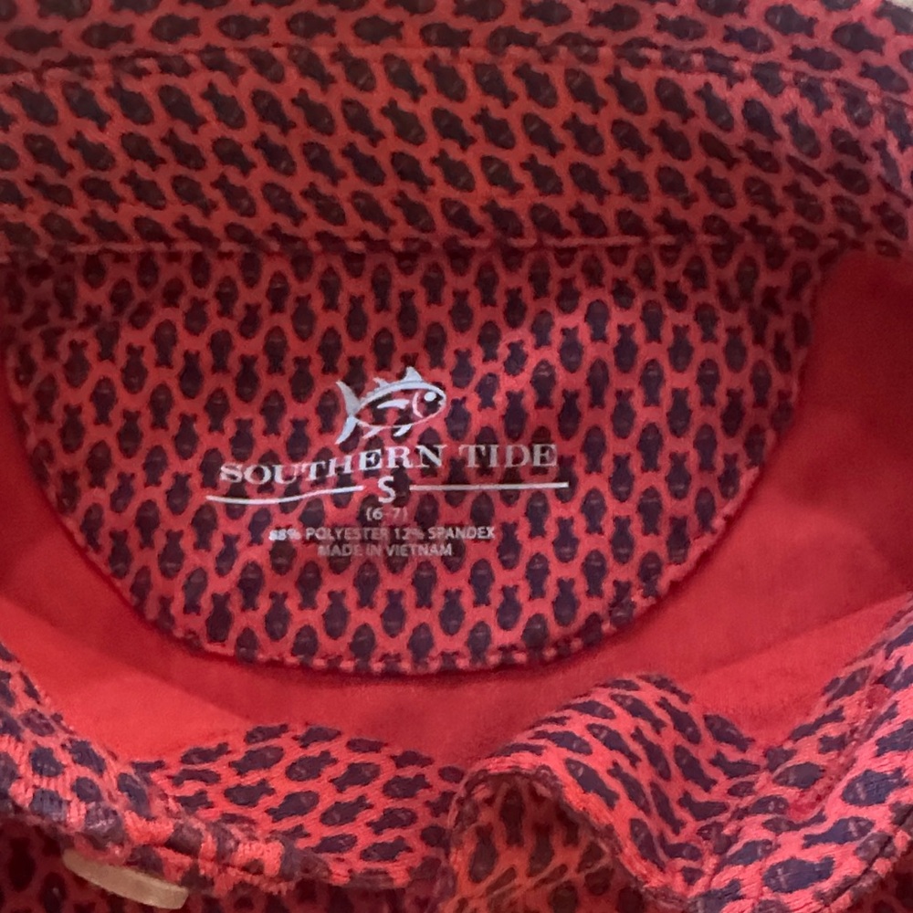 Southern Tide Kids Patterned Polo - Picture 2 of 4